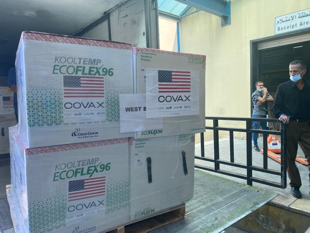 Palestine receives 500,000 doses of Moderna coronavirus vaccine through COVAX