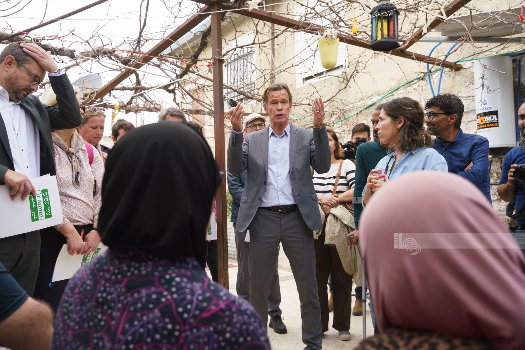 European diplomats visits Sheikh Jarrah families at imminent threat of forced expulsion 