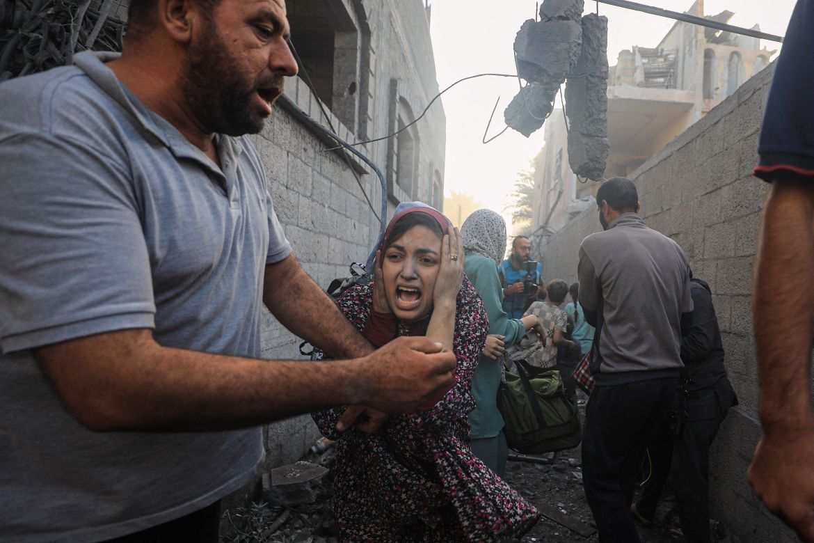 32 civilians killed in Israeli airstrikes on schools and homes across Gaza Strip 