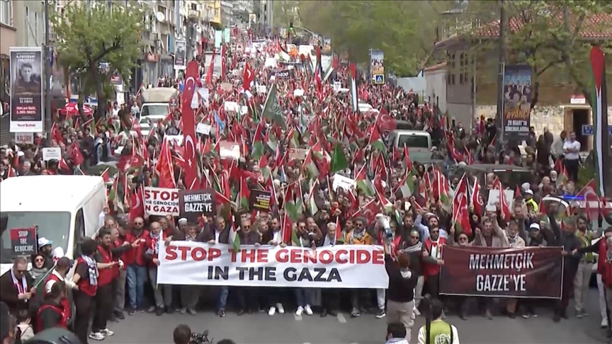 Massive Istanbul march protests Israeli genocide in Gaza
