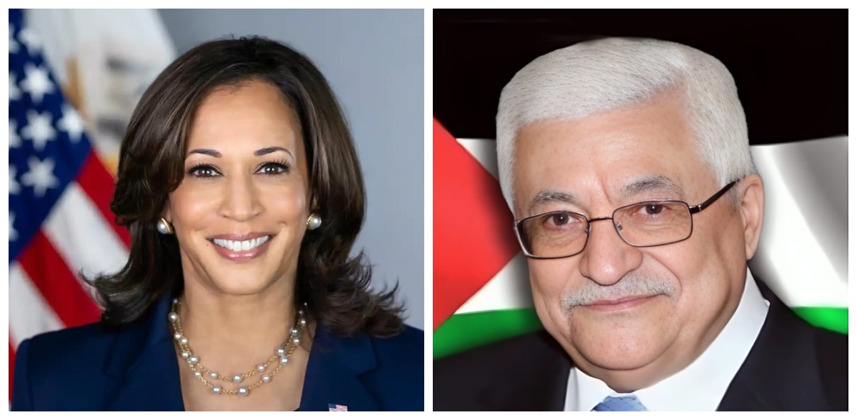 US Vice President Kamala Harris calls President Abbas to discuss the latest developments