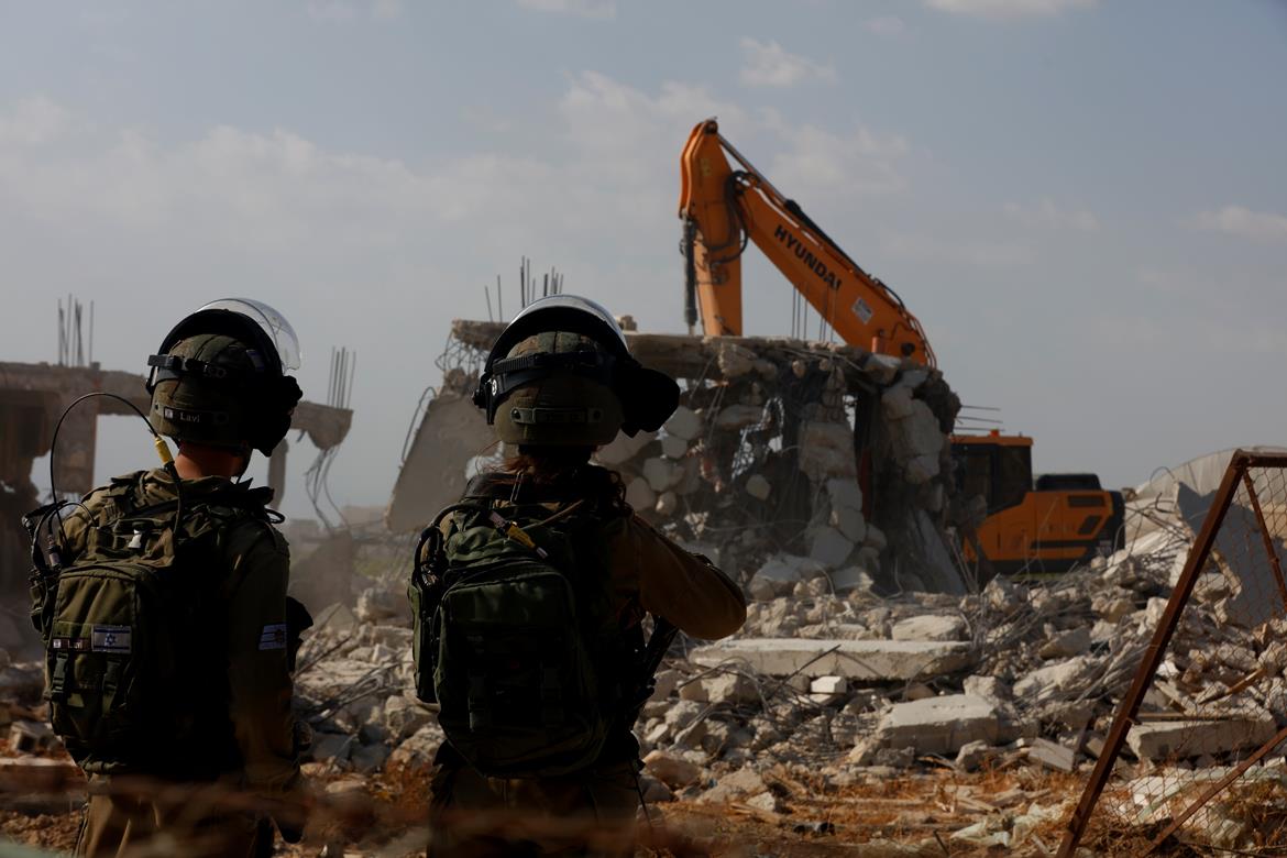 Israel demolishes two-Palestinian owned houses in the Jericho district