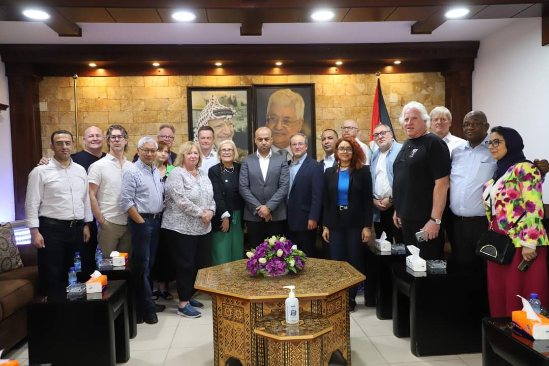 ITUC solidarity delegation arrives in West Bank