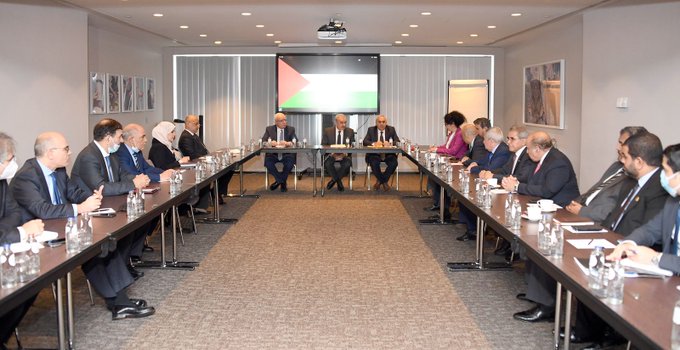 Prime Minister Shtayyeh meets with Arab ambassadors to Belgium, 
EU