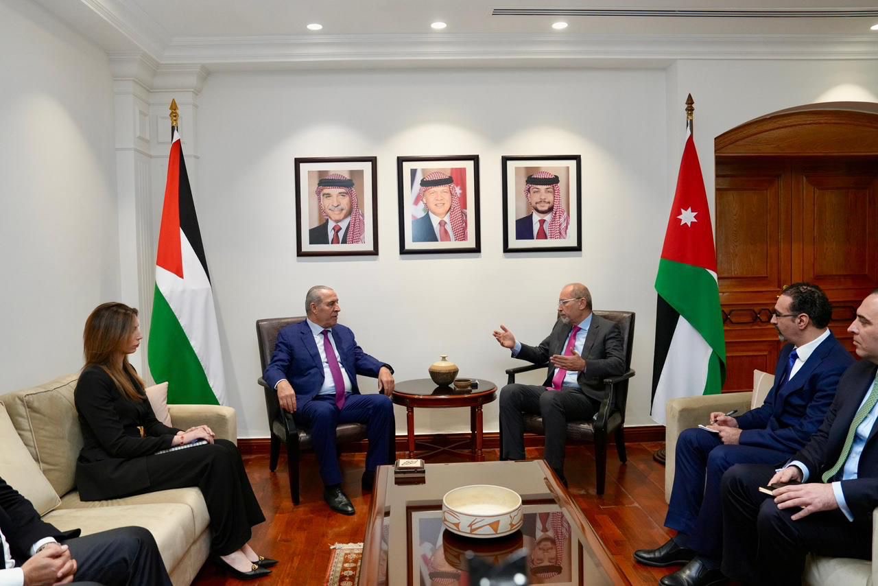 Vice President Al Sheikh discusses with Jordan’s FM efforts to consolidate ceasefire 