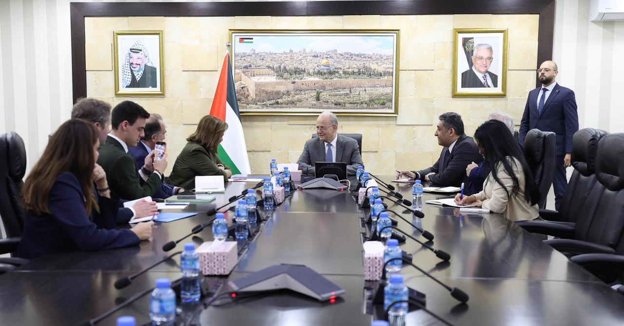 Prime Minister meets European Council delegation in Ramallah 