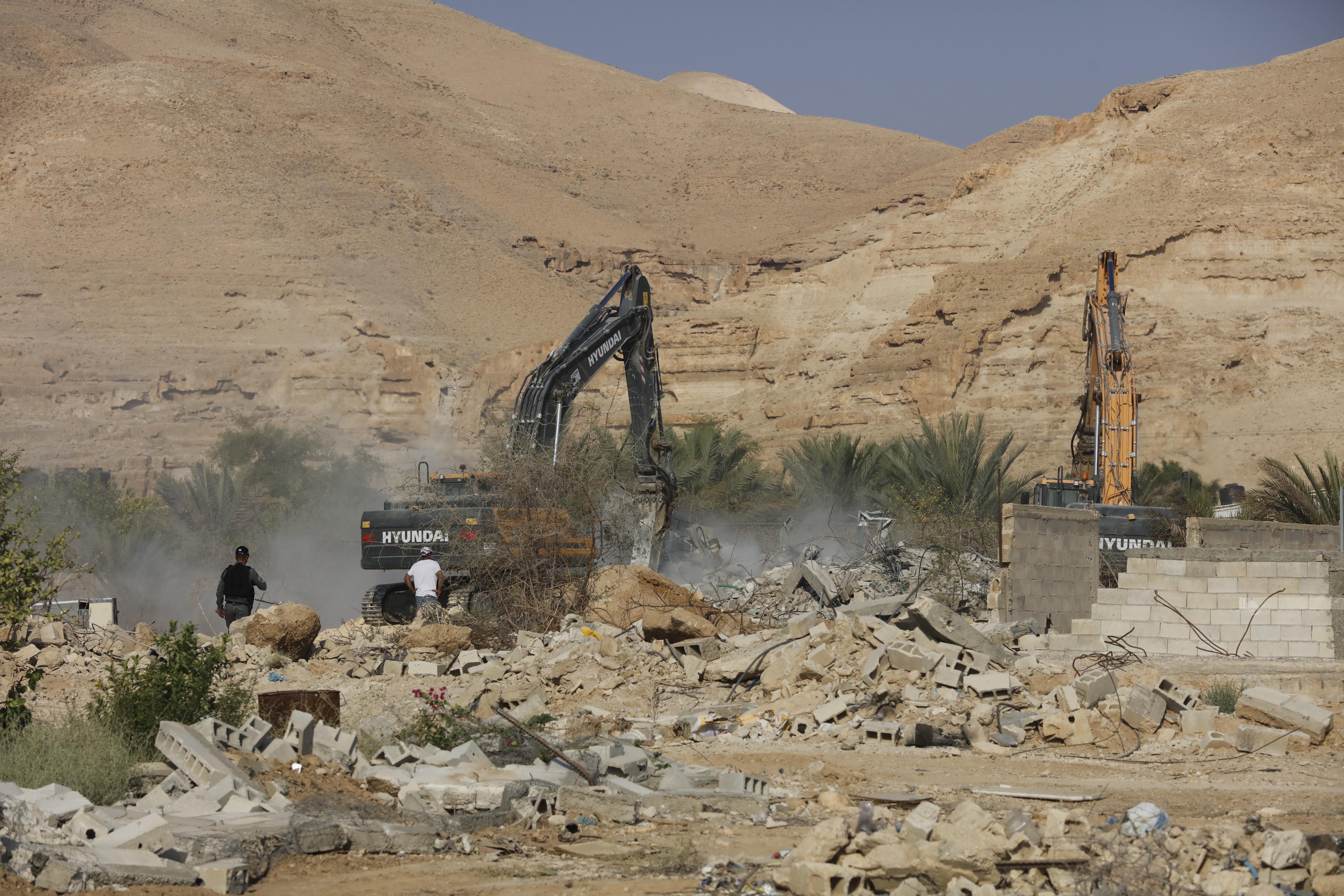 Four houses demolished, five more to be torn down by the Israeli occupation forces in a Jericho-area village