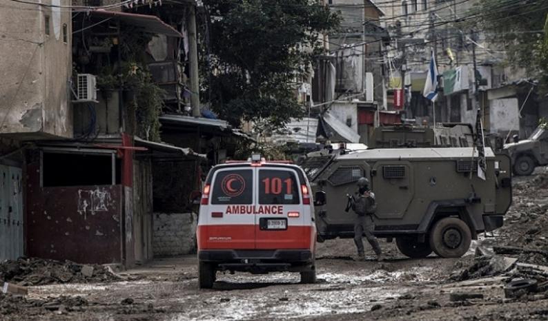 Israeli forces continue large-scale military onslaught against Nur shams camp in Tulkarem 