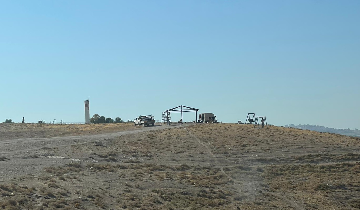 Israeli settlers begin construction of a new outpost east of Jerusalem  