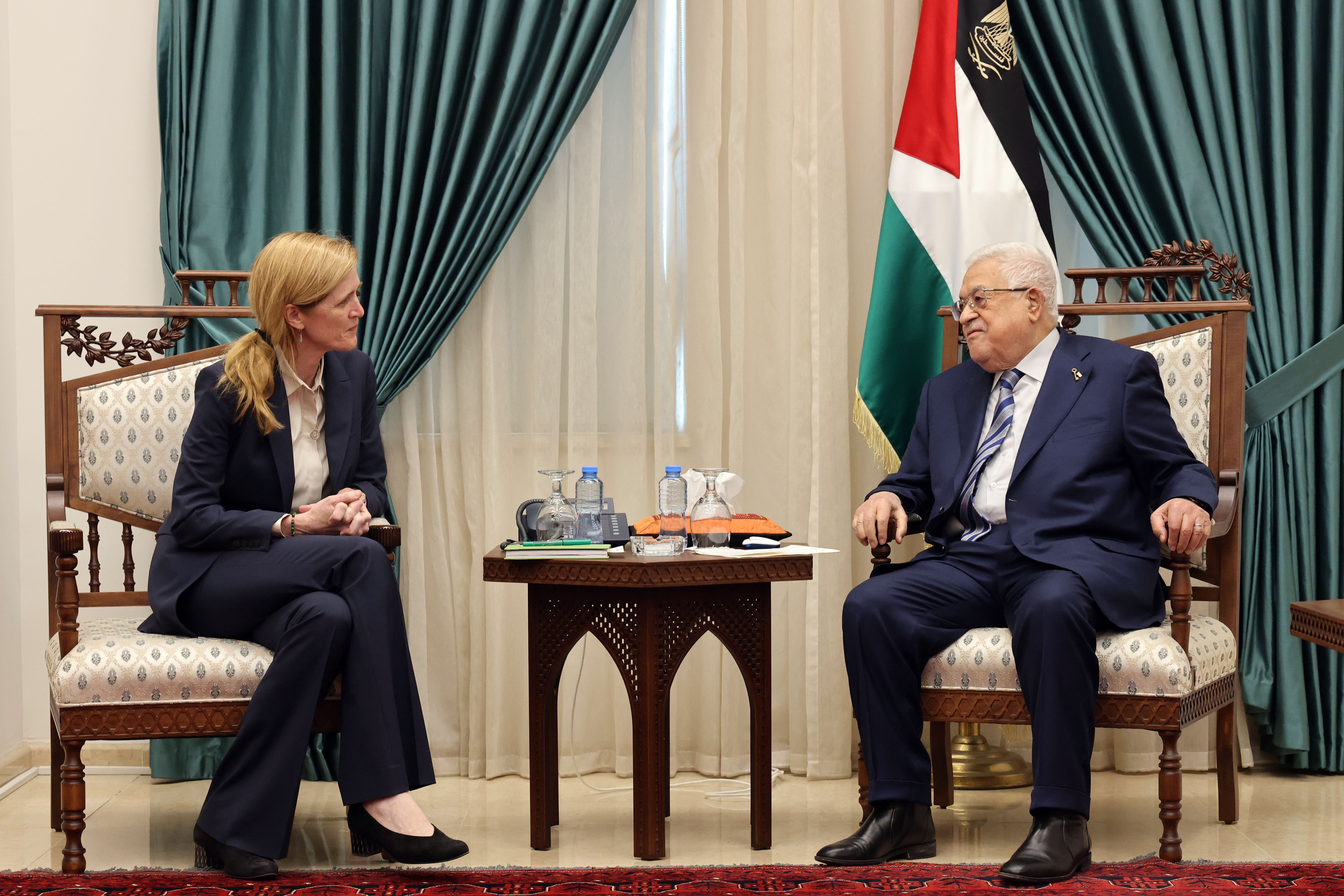 President Abbas discusses ongoing Israeli aggression with USAID Administrator Samantha Power  