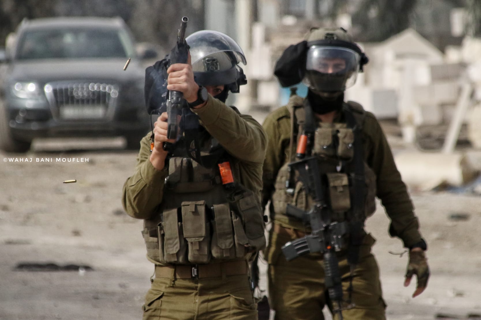 Israeli soldiers open direct fire at Palestinian journalists covering an event in the West Bank