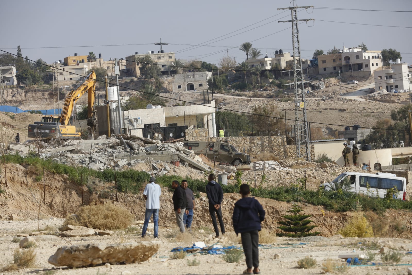 Six homes demolished by Israeli occupation forces in a Jericho-area village
