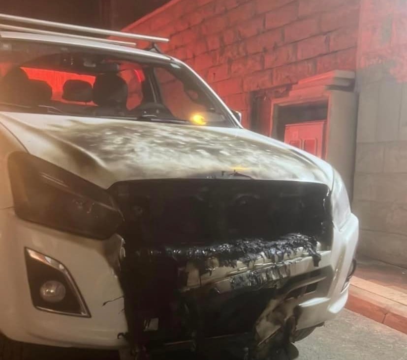 In a hate crime, Israelis set fire to four Palestinian-owned vehicles in an Arab town in Israel