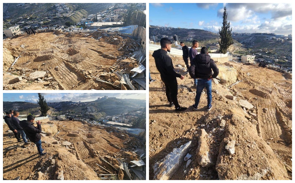 Israeli forces demolish structures near Jerusalem