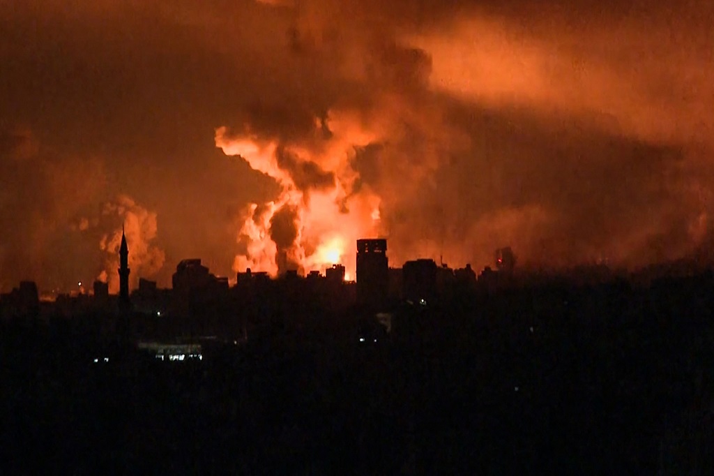 Dozens killed and injured in unprecedented Israeli bombardment of the Gaza Strip