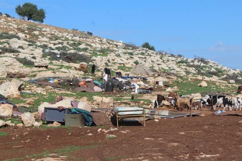 For the second time in one week, Israel demolishes structures in Khirbet Ibziq village in Jordan Valley