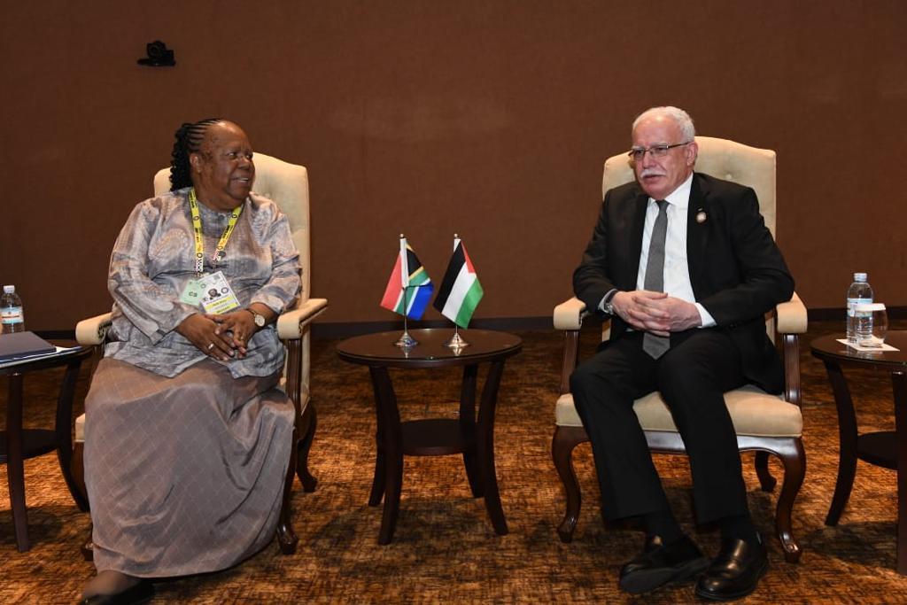 FM Malki discusses efforts to end Israeli war on Gaza with South African international relations minister