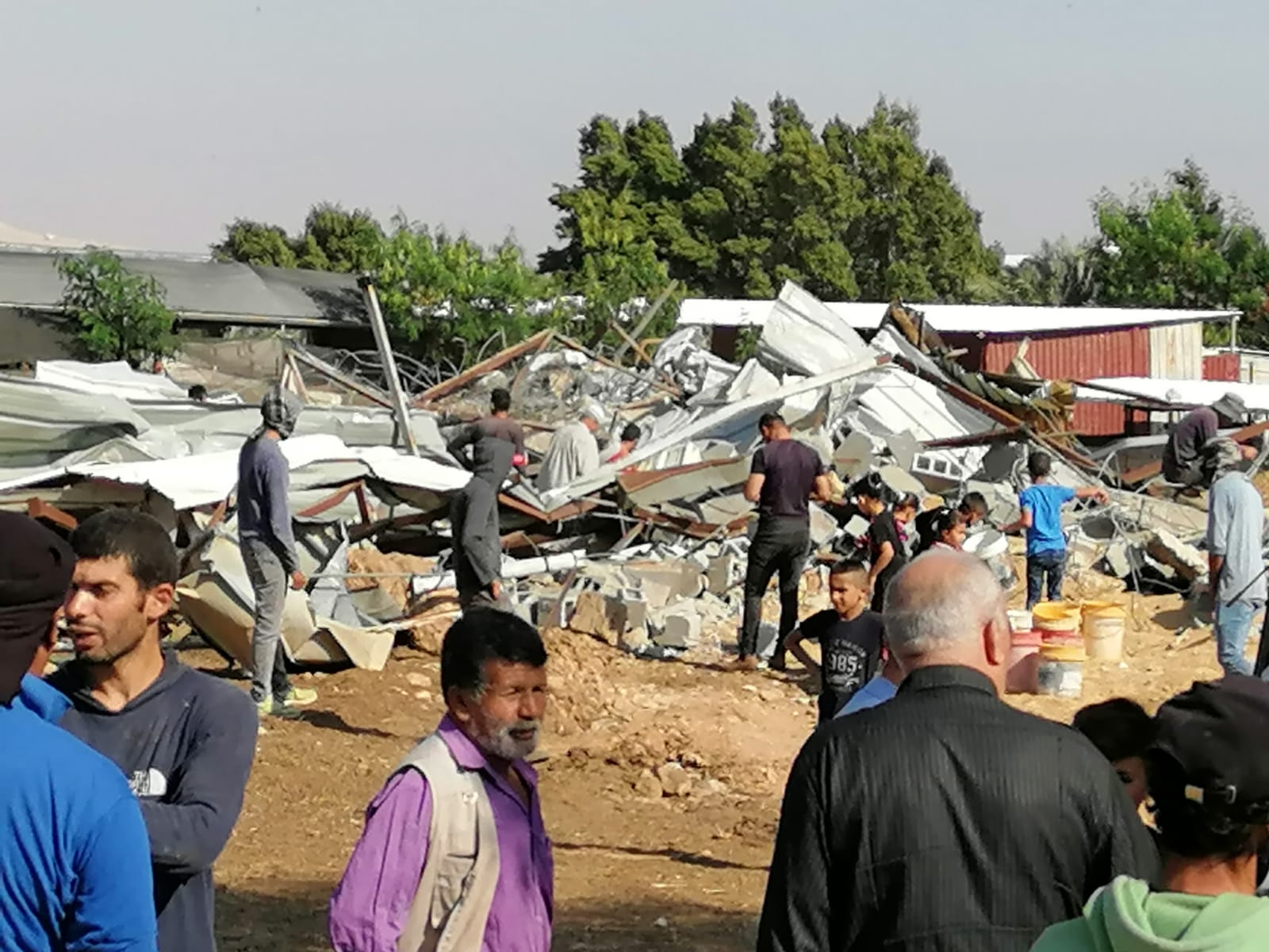 Israeli occupation forces demolish two houses, shacks in the northern Jordan Valley