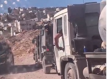 Israeli forces seize wastewater suction truck east of Ramallah