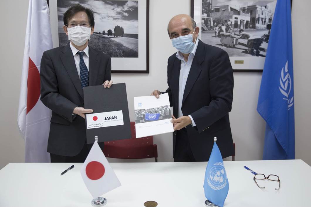 Japan contributes approximately $4.3 million for food assistance to Palestine refugees
