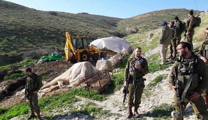 Israel demolishes Palestinian-owned agricultural structure in Qalqilya