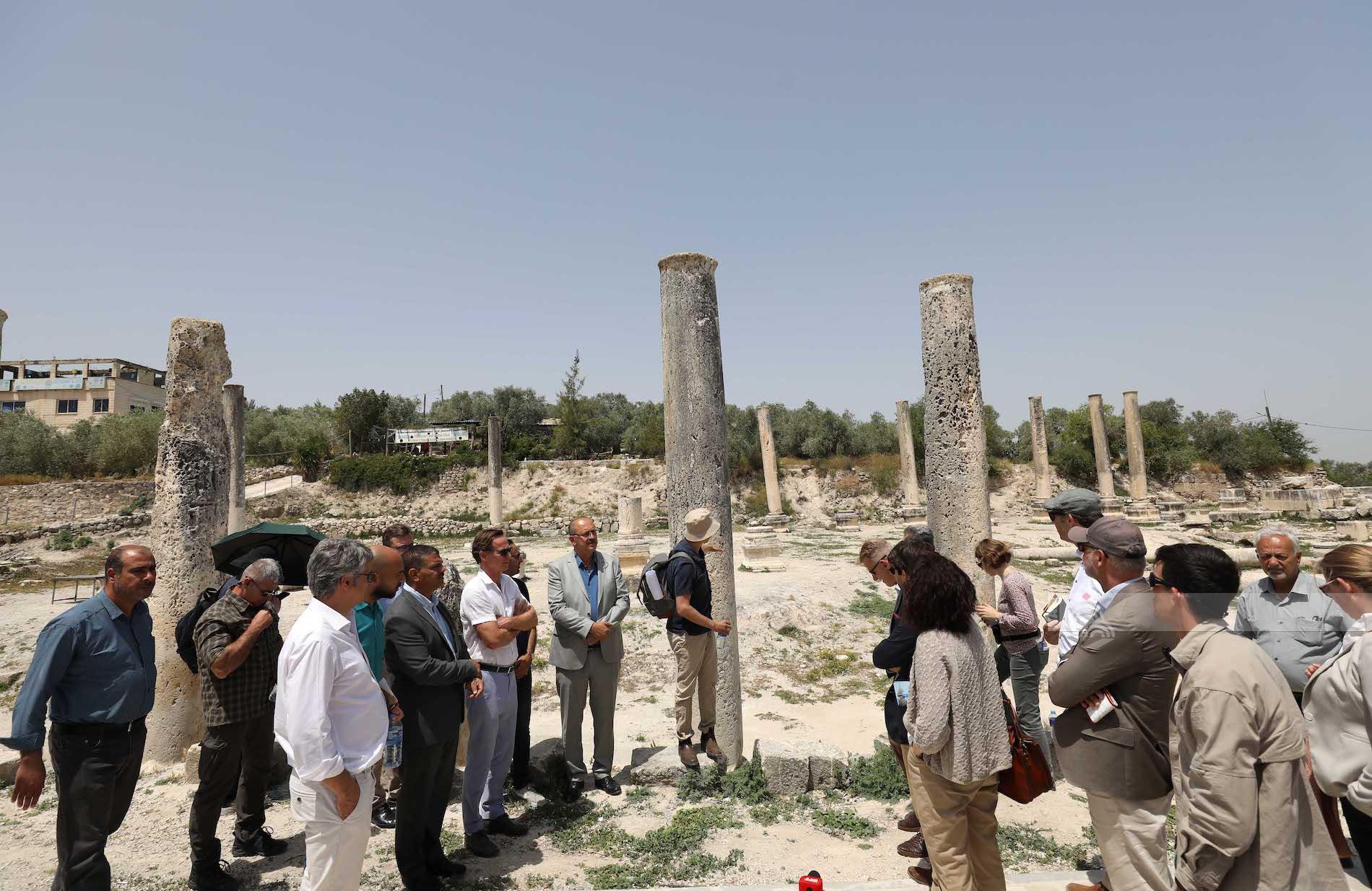 After visiting the archeological town of Sebastia, EU Representative says Palestinians have a right to stay there