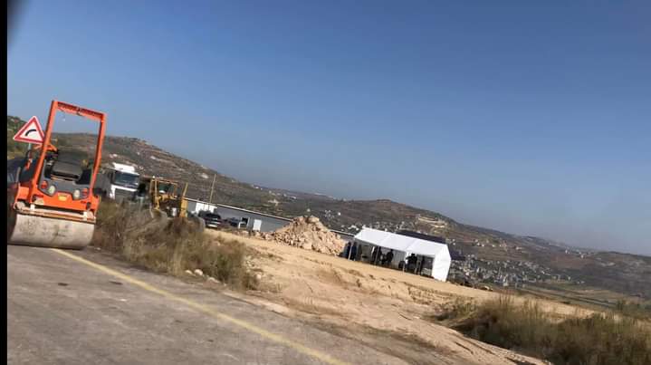 Settlers set up a new outpost on private Palestinian land in a northern West Bank village