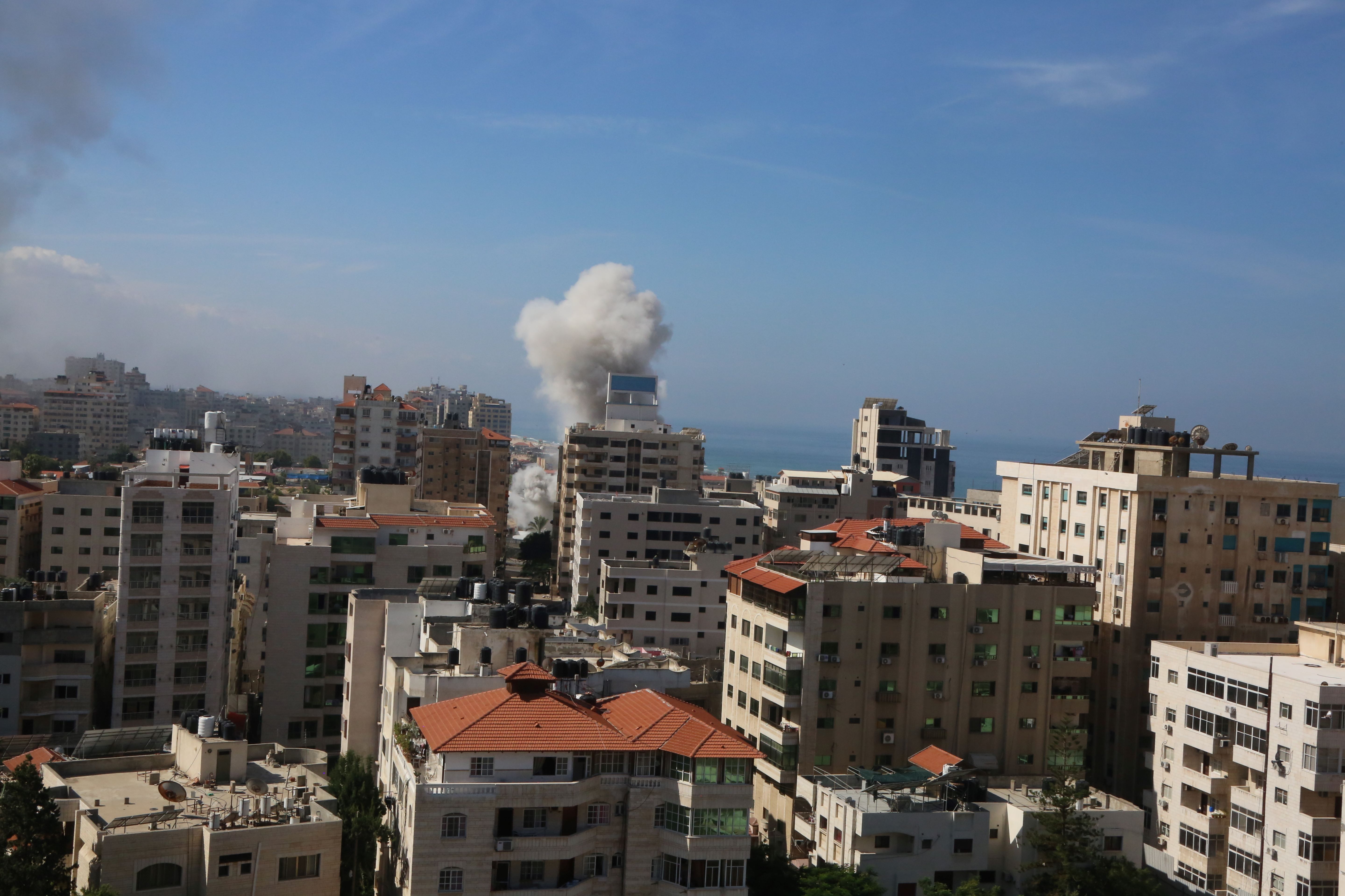 Four killed in Gaza in an Israeli shelling as life came to a standstill following an exchange of gunfire