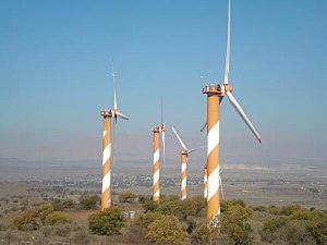 General strike observed in the occupied Syrian Golan in protest against Israeli installation of wind turbines