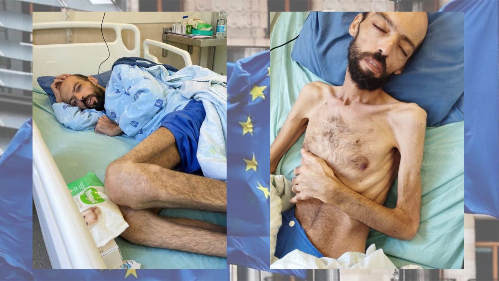 EU shocked by pictures of nothing more than skin and bones of Palestinian hunger striker Awawda