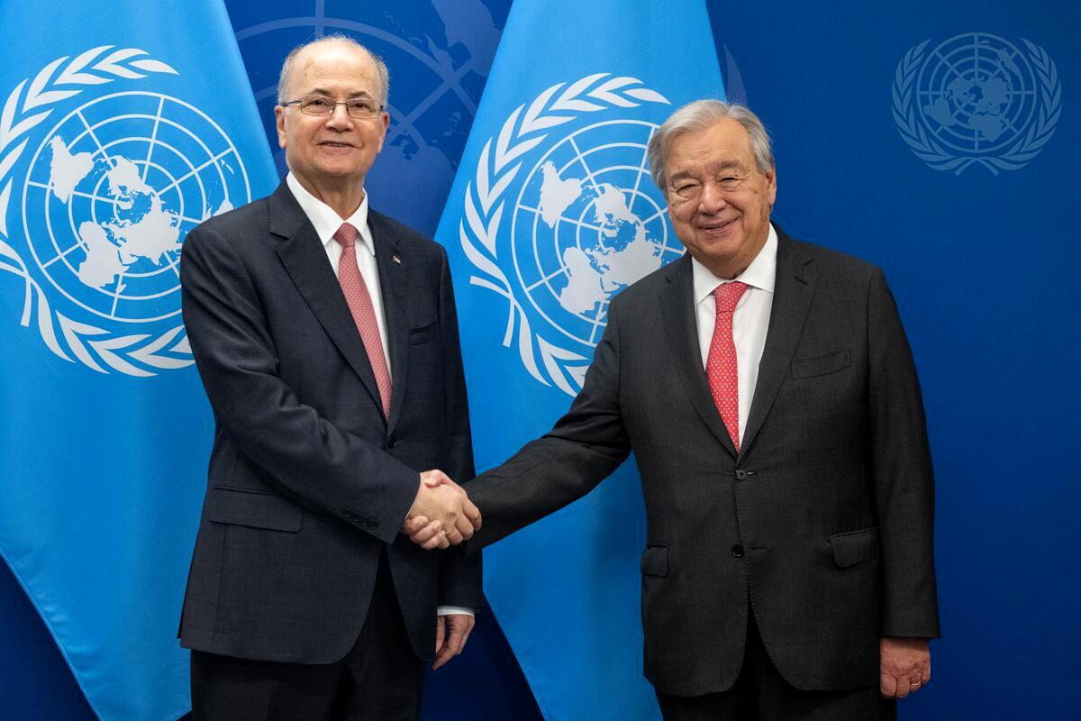 Prime Minister Mustafa discusses developments with UN Secretary-General 