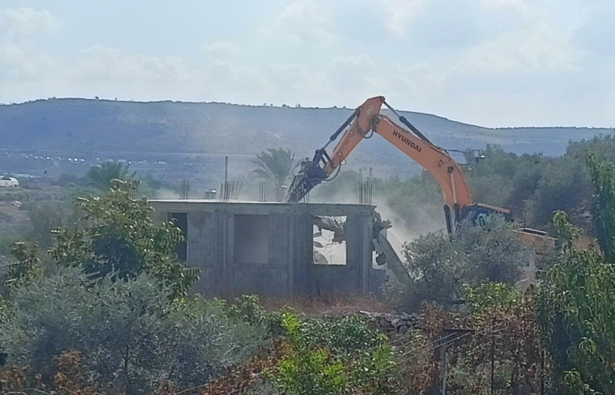 Palestinian-owned house demolished by Israel under the pretext of construction without a permit