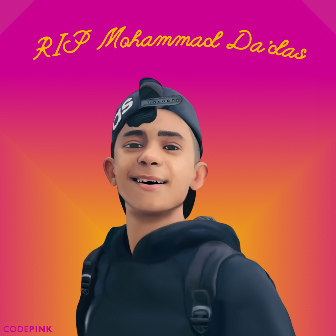 US grassroots movement slams Israel’s killing of 13-year-old 
Palestinian minor