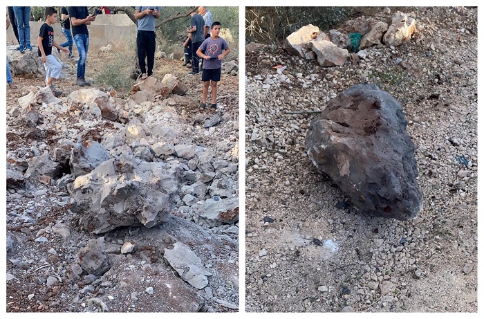 Two Palestinian citizens injured after unknown rocket fell into Salfit 