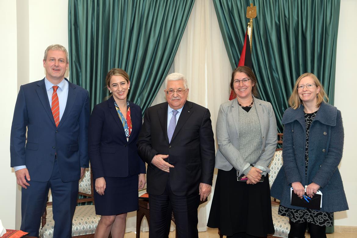 President Abbas receives US Acting Assistant Secretary of State for Near Eastern Affairs