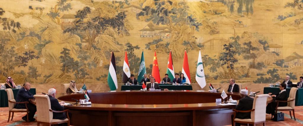 Arab Islamic ministerial committee discusses Gaza situation with Chinese foreign minister