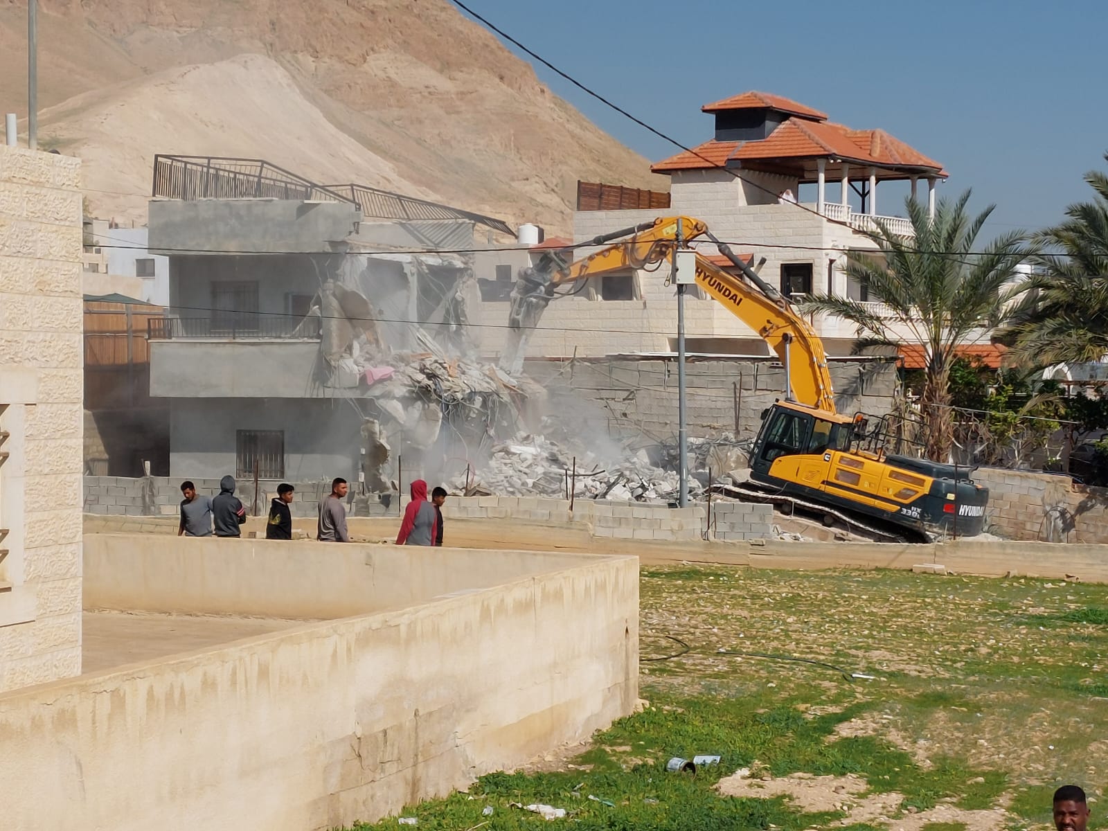 Israeli occupation forces demolish Palestinian homes in Jericho area and Bethlehem district