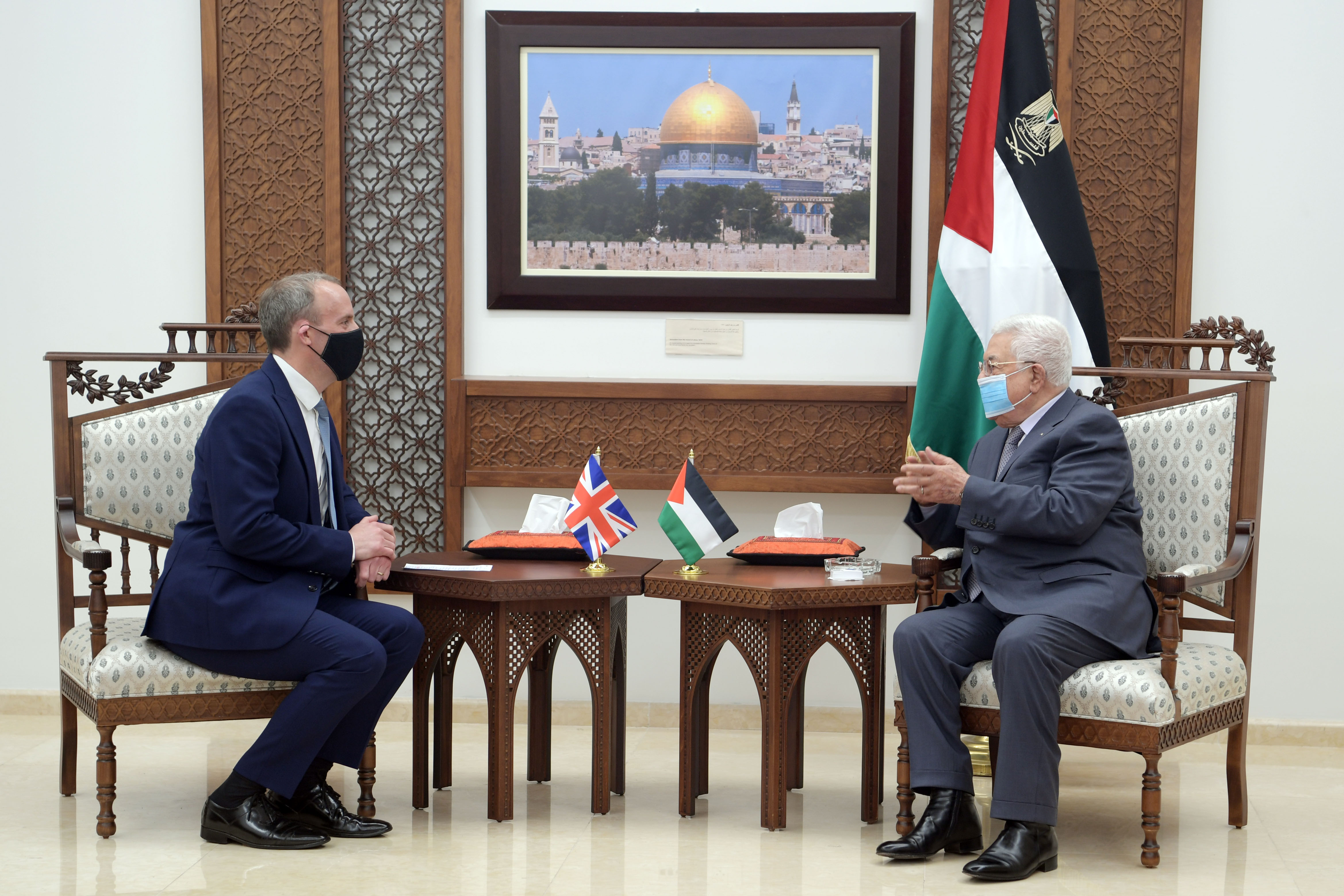 President Abbas affirms importance of immediate commencement of a political process under supervision of International Quartet