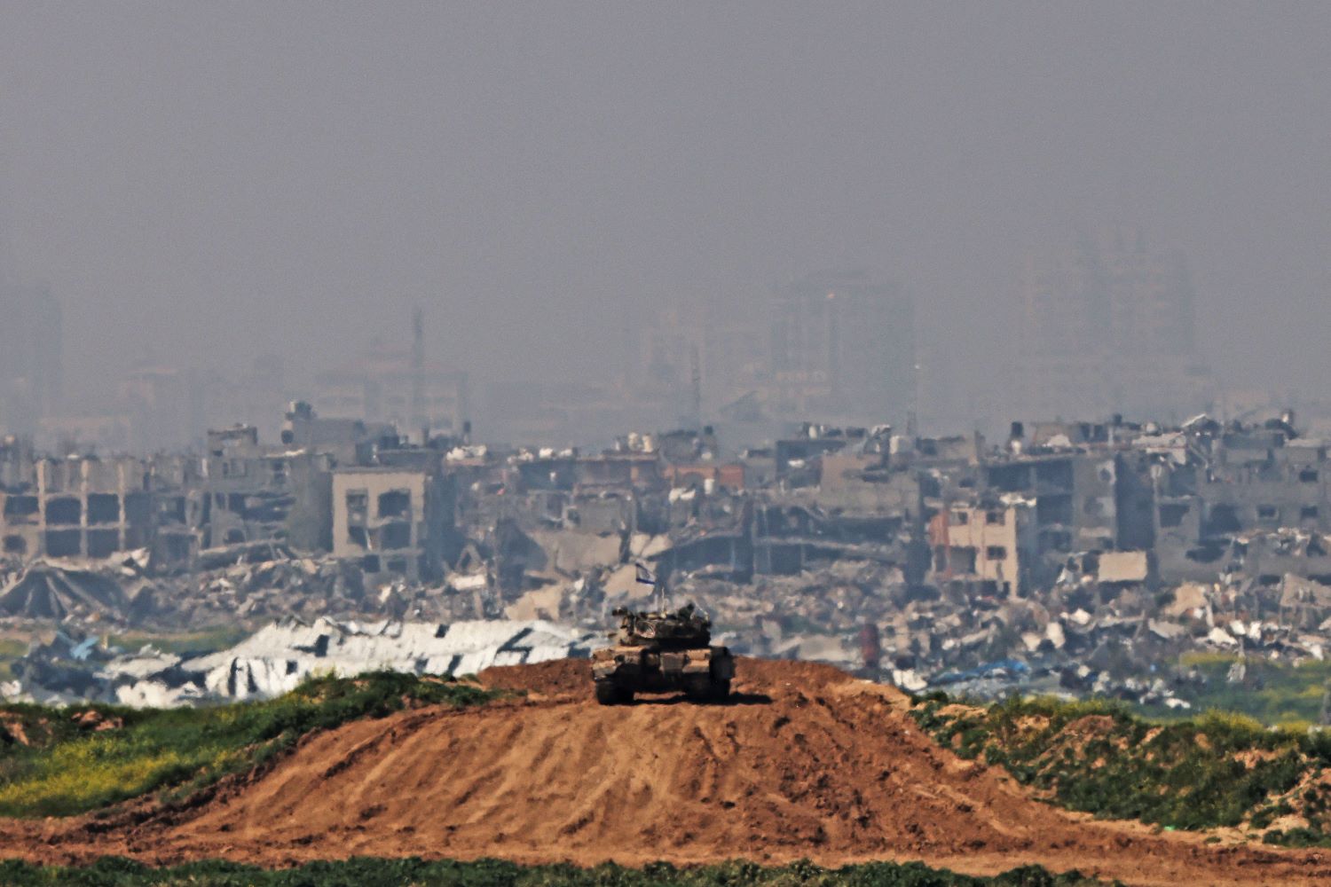 Five Palestinians killed in Israeli bombing on UNRWA's headquarters gate in Gaza