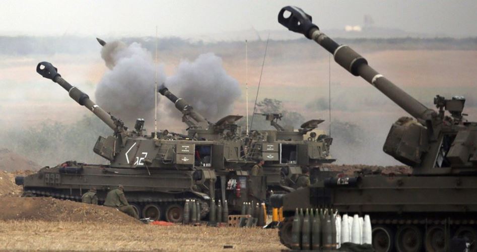 Israeli artillery bombs two locations in Gaza