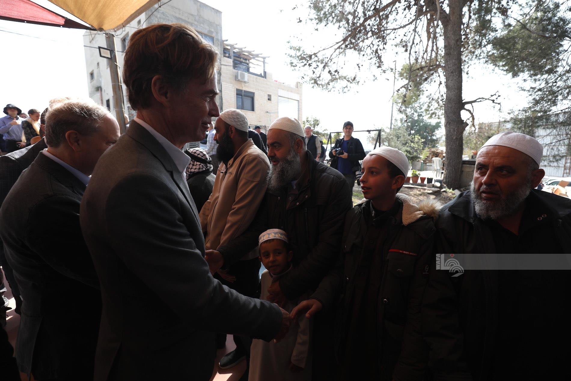 EU delegation, representatives of other countries visit Huwara in solidarity with its residents