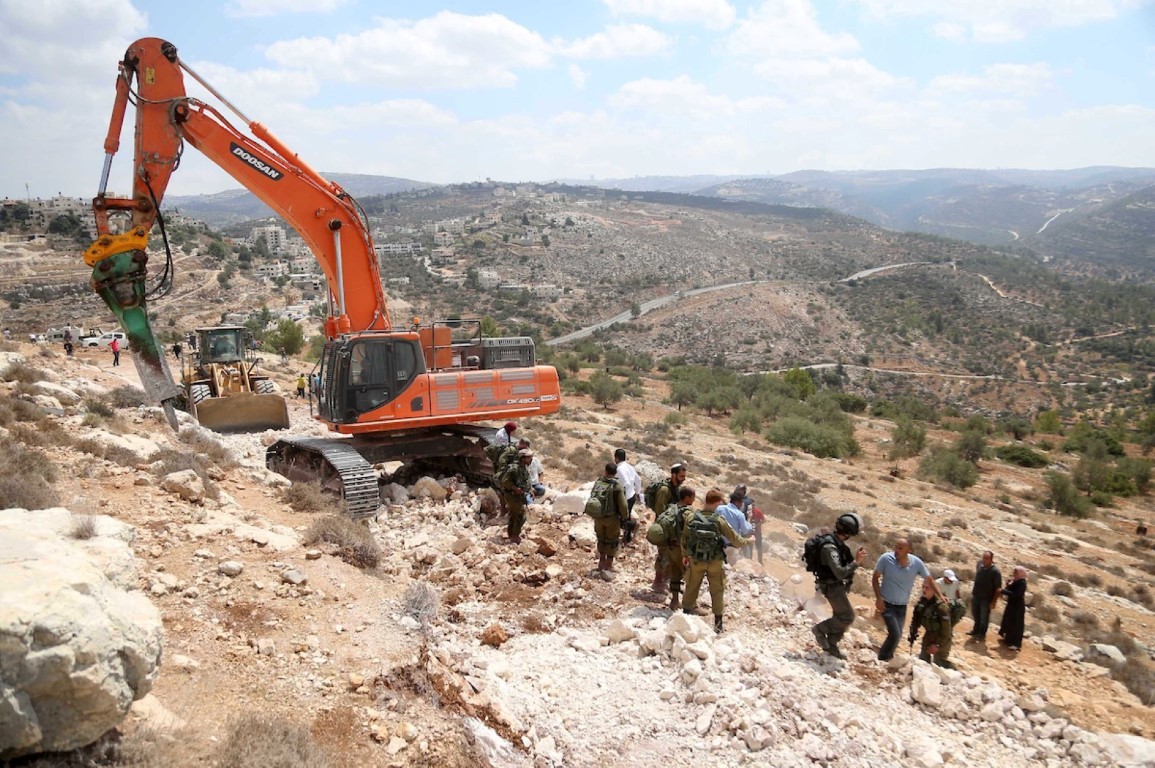 Israeli settler raze tracts of land near Nablus
