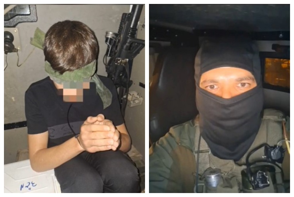 Israeli soldier posts a social media video of him and other soldiers assaulting and detaining a Palestinian minor in Qalqilya
