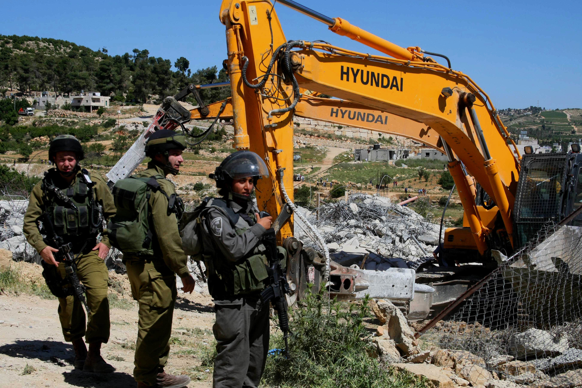 Israeli forces demolish structures near Nablus