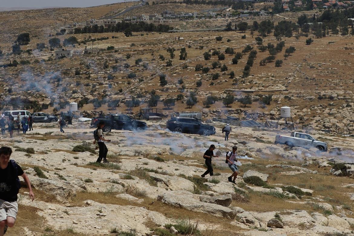 Israeli settlers attack rally in Masafer Yatta, injuries reported