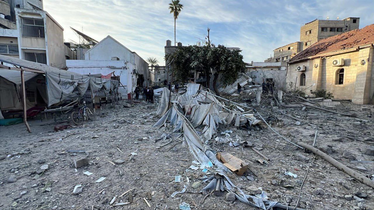 Israeli airstrike destroys emergency building of Gaza's Al-Ahli Baptist Hospital