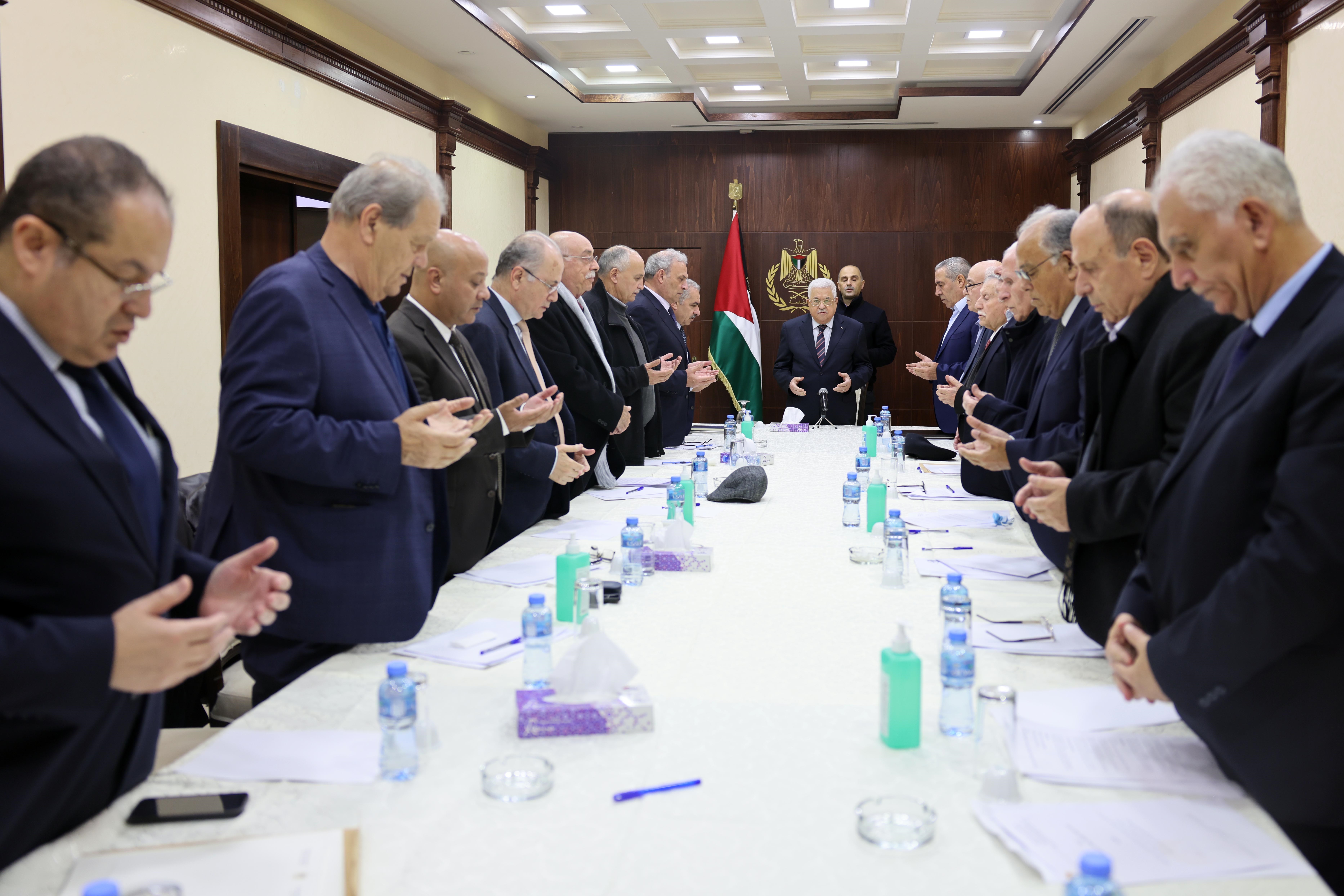 PLO Executive Committee affirms it will confront Israeli government's program at all levels