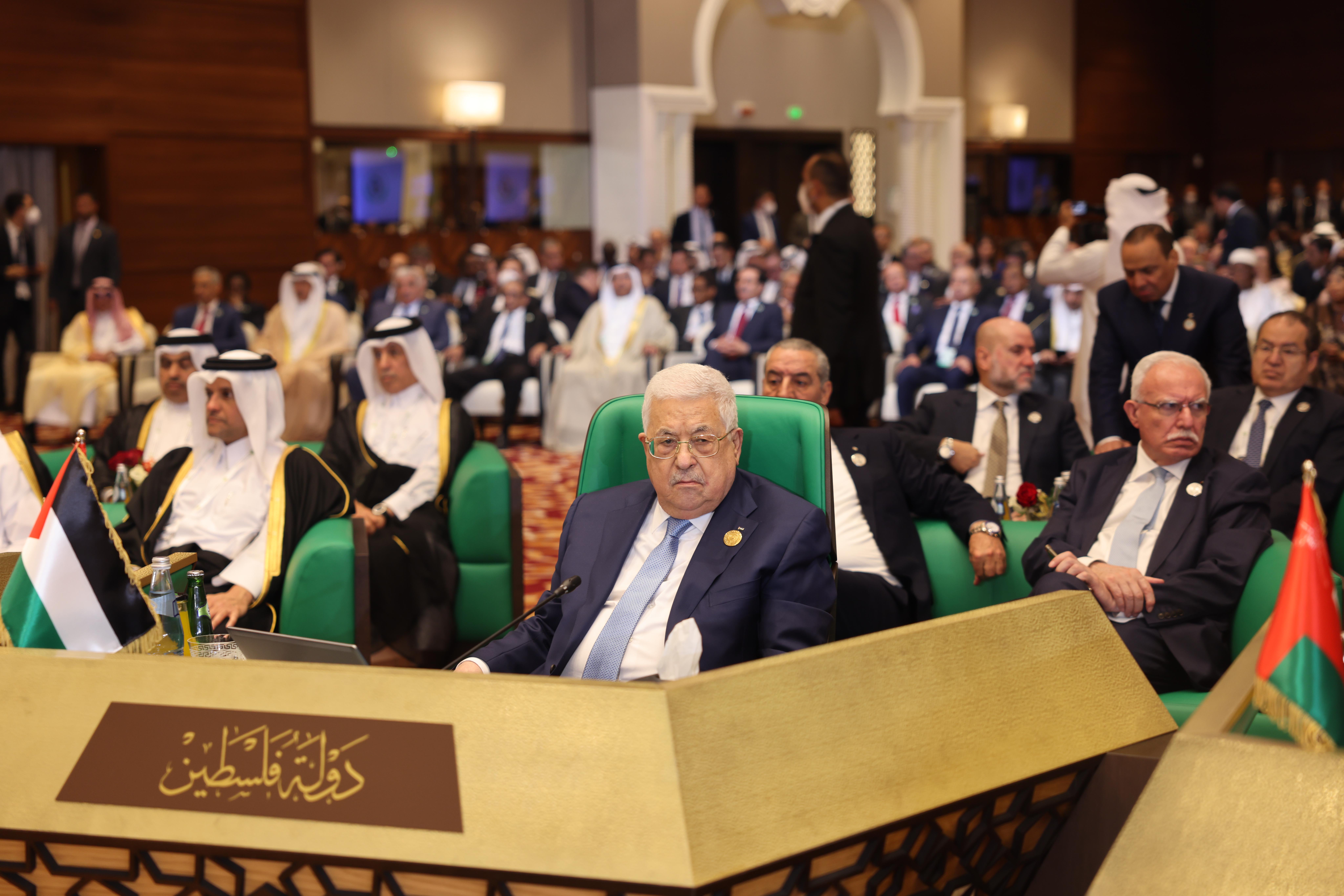 President Abbas at the Arab Summit: We need your political and legal support at the international level