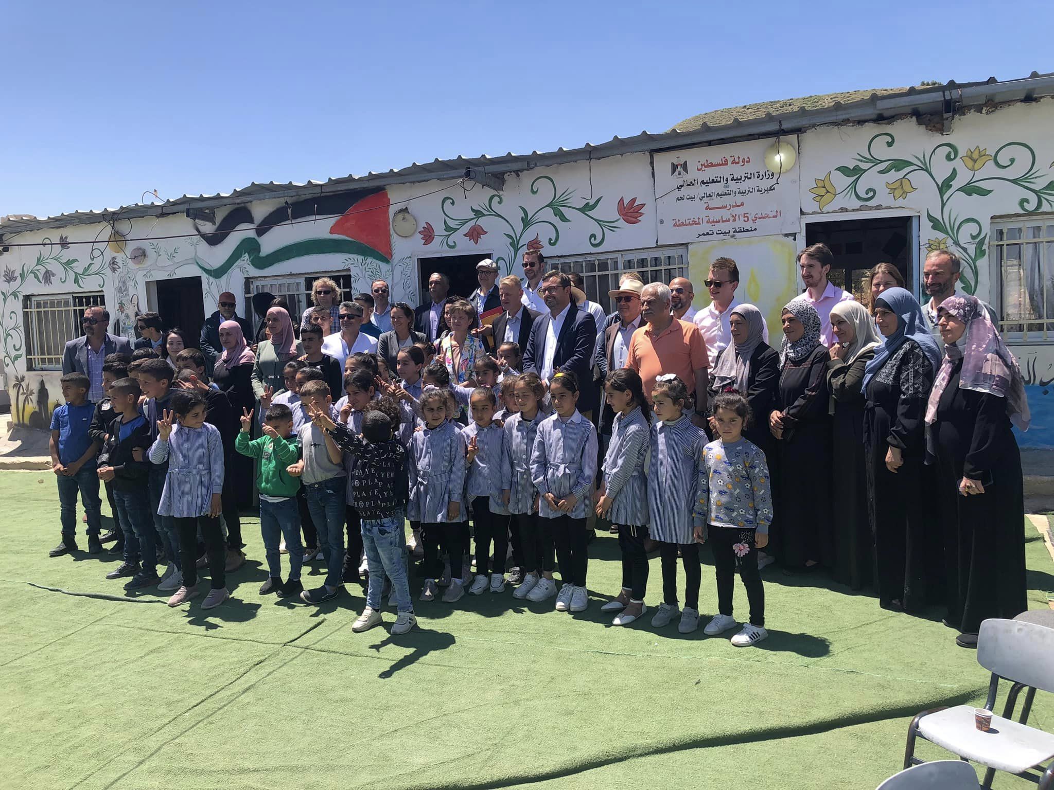 Diplomats visit school threatened with demolition near Bethlehem, urge Israel to reverse decision