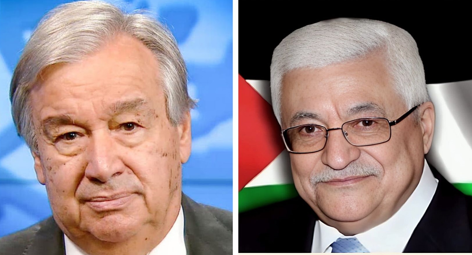 President Abbas commends UN chief for rejecting displacement of Palestinians
